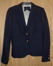 J CREW SCHOOLBOY NAVY STRETCH-WOOL BLAZER/JACKET - MISSES 0