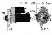 ERA Anlasser Starter 1.4Kw FüR Peugeot 206 CC 220660A