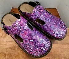 Womens Ingaro Size 7 M Nurse Slip On Clogs (HAPPY) Floral Flowers Slip Resistant