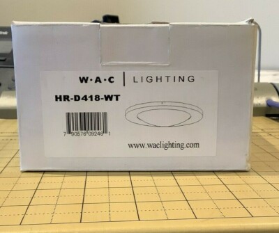 WAC Lighting Recessed Low Voltage Trim Drop Dish Shower, White, 50W, MR16