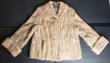 Vintage John W. Thomas & Co. Minneapolis 1950's-60's Beige/tan Fur Coat
