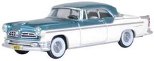 Oxford  1955 Chrysler New Yorker St Regis  Green &amp; Platinum  1/87  HO  diecast
