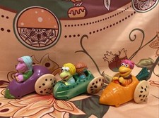 Lot of Three 1986 Henson Productions Fraggle Rock Vehicle Toy Figures