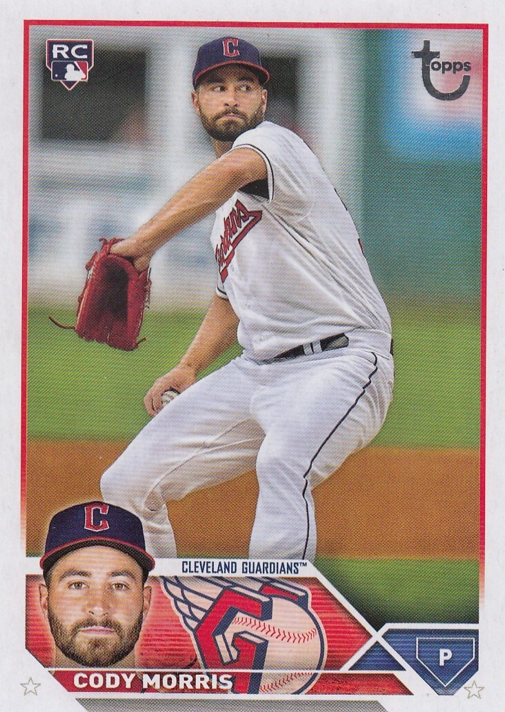 CODY MORRIS /99 TOPPS ROOKIE VINTAGE STOCK LOGO RC GUARDIANS #507 2023 23