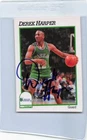 1991/92 Hoops #46 Derek Harper Mavericks Signed Auto *F2608
