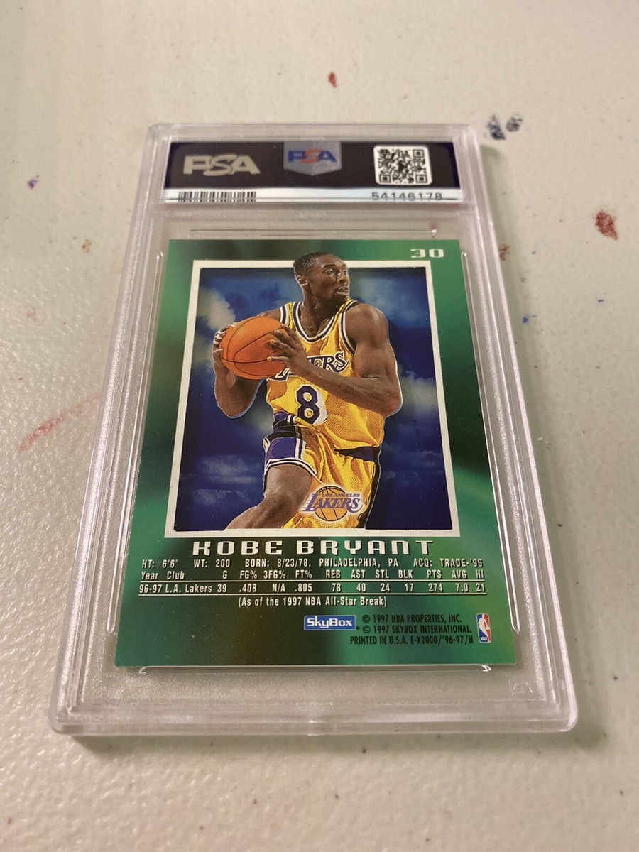 1996 skybox basketball E-X2000 #30 Kobe bryant RC PSA 6 card | eBay