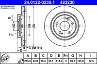 Bremsscheibe Mitsubishi P. Pajero Pinin 1.8-2.0 GDI 99-07