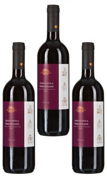 3X Casalina Di Siziano Nero D`Avola Terre Siciliane Roi 13 % Vol. - 0,75 L-image