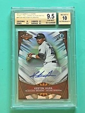 Keston Hiura 2019 Bowman Chrome 2018 AFL Fall Stars AUTO BGS 9.5/10 #111/150 RC