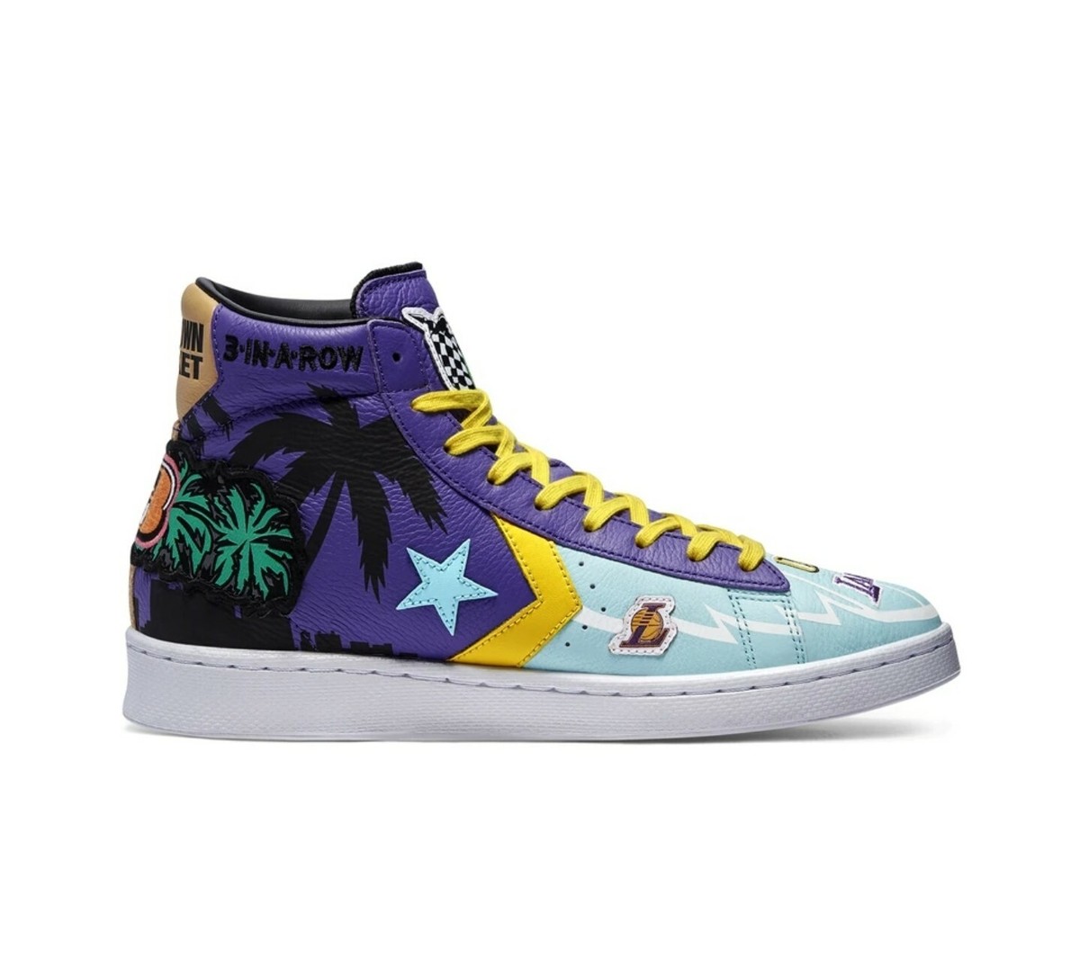 Converse Lakers 3 Peat Kobe Anthology 2002 Pro Leather Size 10