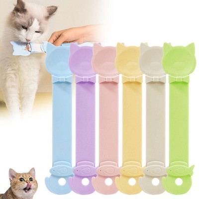 Pet cat feeding spoon Specific Squeezing Spoon Wall hanging Feeding Artifa D5H8