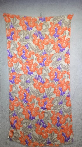 Bufanda Banana Republic para mujer talla única floral hawaiana Aloha flecos 69x36 pulgadas - Imagen 2 de 12