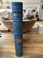 Easton Press Robinson Crusoe FINE RARE Ed. Daniel Defoe Leather Survival Classic
