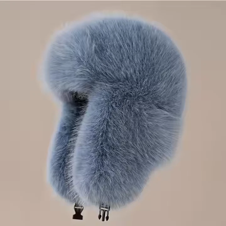 Женщин ветрозащитный искусственного меха казачий траппер шляпа Русский головной убор толщиной Ушанка троп - Изображение 4 из 4