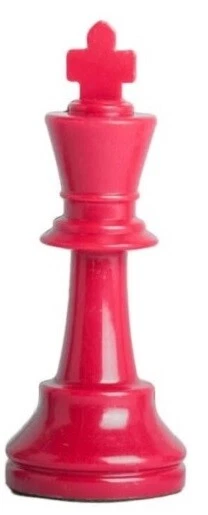 Piezas de ajedrez Staunton triple peso - Juego completo 34 verdes y rojos - 4 reinas Foto 3 de 3