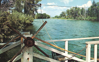 Postcard View From Menor's Ferry Moose Wyoming Grand Teton National Park