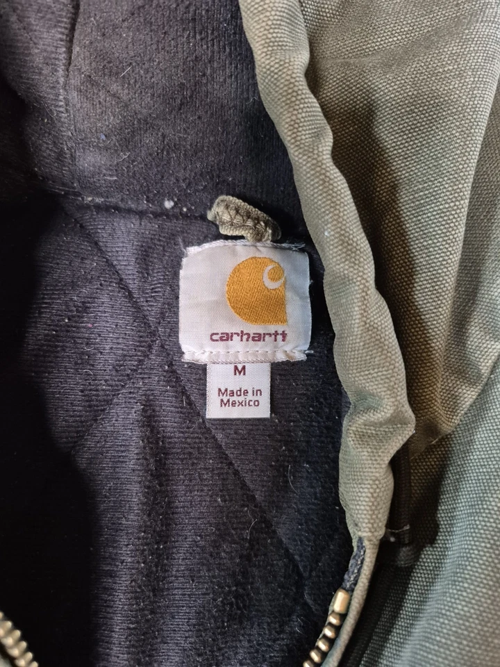 Chaqueta de trabajo vintage Carhartt J130 ARG con capucha — talla mediana Foto 2 de 4