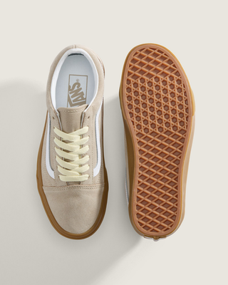 Vans Old Skool Gum Aluminum Beige VN000D6W1O3 Men's Size | eBay
