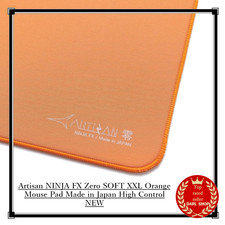 Artisan NINJA FX Zero SOFT XXL Orange Mouse Pad Made in Japan High Control NEW