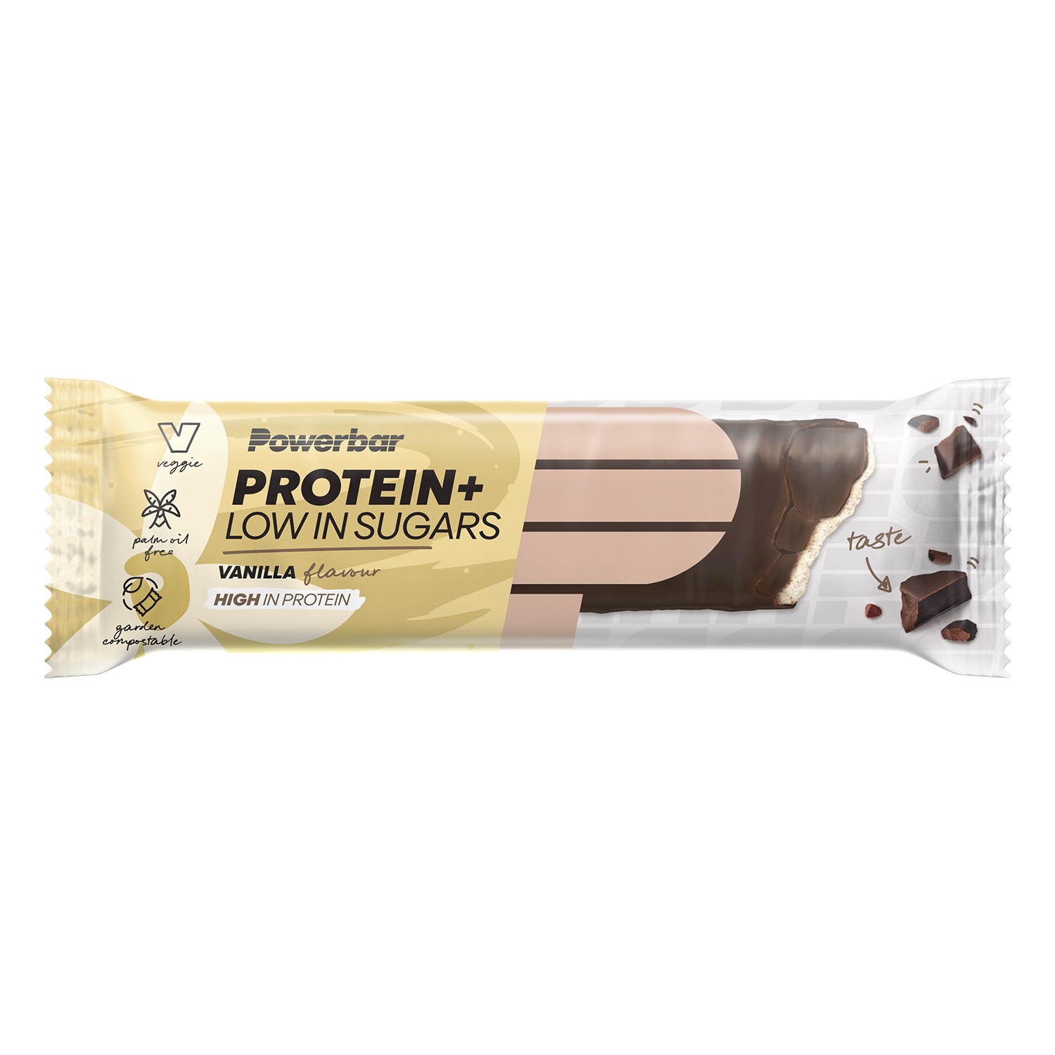PowerBar Protein+ Low In Sugar 30x35g pour optimiser l'apport protéique