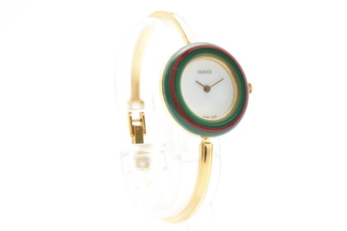 [NEAR MINT w/BOX] GUCCI Change Bezel 11/12.2 Gold Quartz 12 Colors Women's Watch - Picture 8 of 15