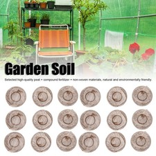 20Pcs 30mm Bloc De Semis En Terreau Pour Jardin Bio Léger Pour Légumes Fruits Pl