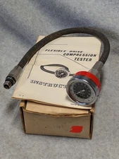 Vtg Flexible Drive Compression Tester Gauge ~ 36402 ~ Metric and Standard Dial