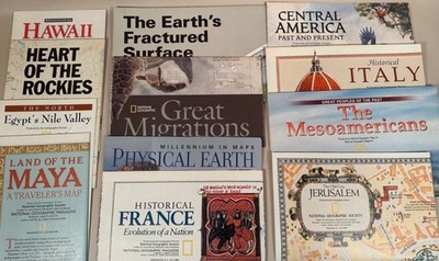 National Geographic Maps (24) + Special Inserts
