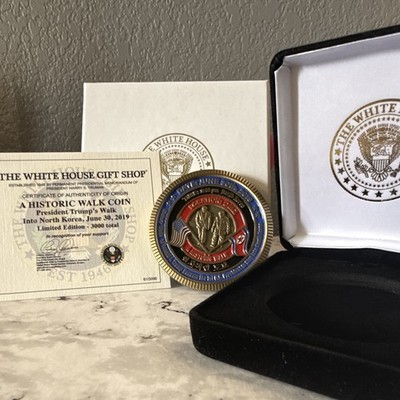 Official White House Gift Shop, Donald Trump Commemorative Coin With COA