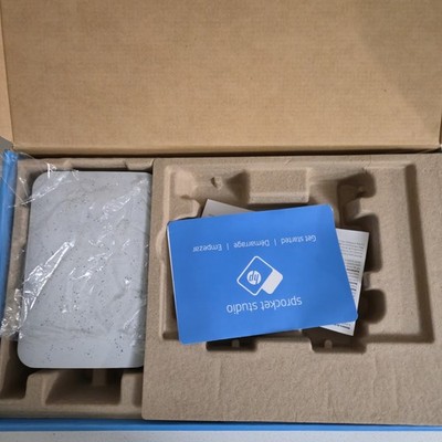 HP Sprocket Studio 3MP72A Bluetooth 4x6 Photo Printer Tested Working Box