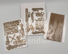 Anna Griffin CONGRATULATORY Wishful Thinking Dies 3D Embossing Folders Set NEW