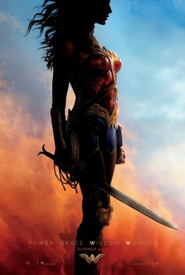 369201 Wonder Woman Movie Gal Gadot Chris Pine Decor Wall Print Poster