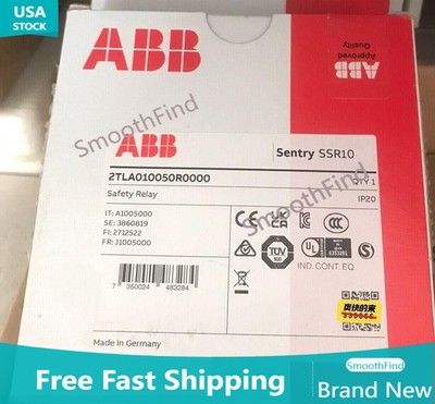 ABB 2TLA010050R0000 sentry SSR10 safety relay 24vdc new in box US Free TAX