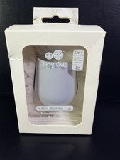 Infant Training Cup Silicone Tiny Cup 2oz Pewter Gray BPA  Free Soft Silicone