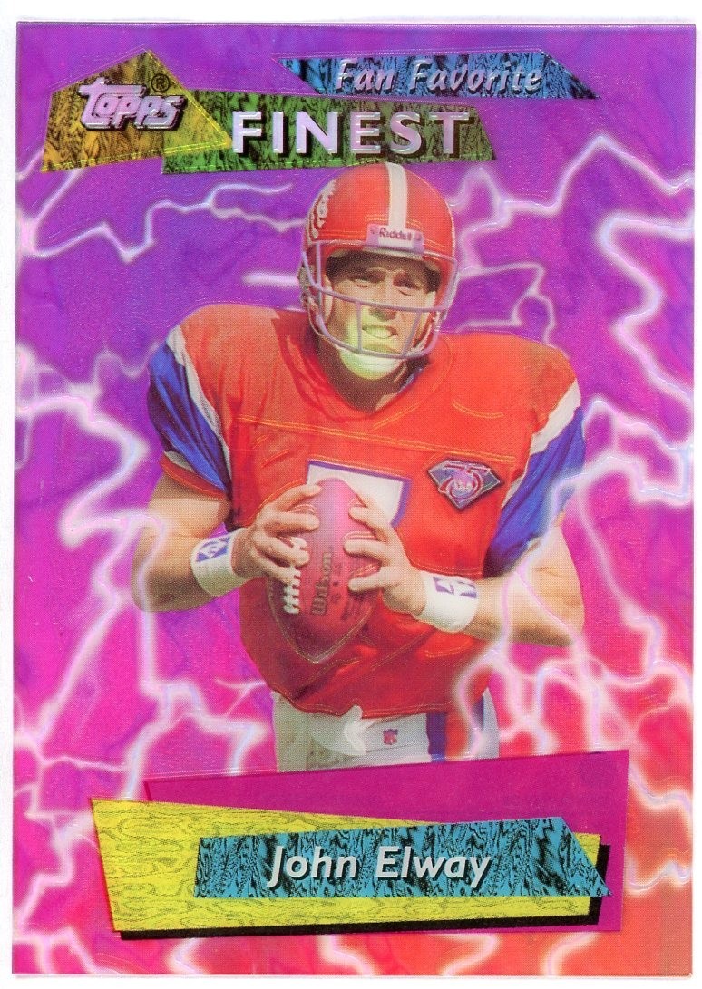 1995 Topps Finest Fan Favorites John Elway Finest Acetate #FF13 Broncos HOF N/M