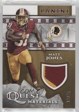 2017 Panini Quest Materials Prime 12/25 Matt Jones #QM-MJ 0e3