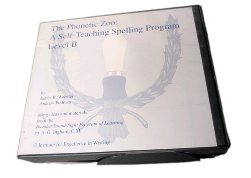 Phonetic Zoo Level B– Self‑Teaching Spelling Program, 5 CDs Tested & Working