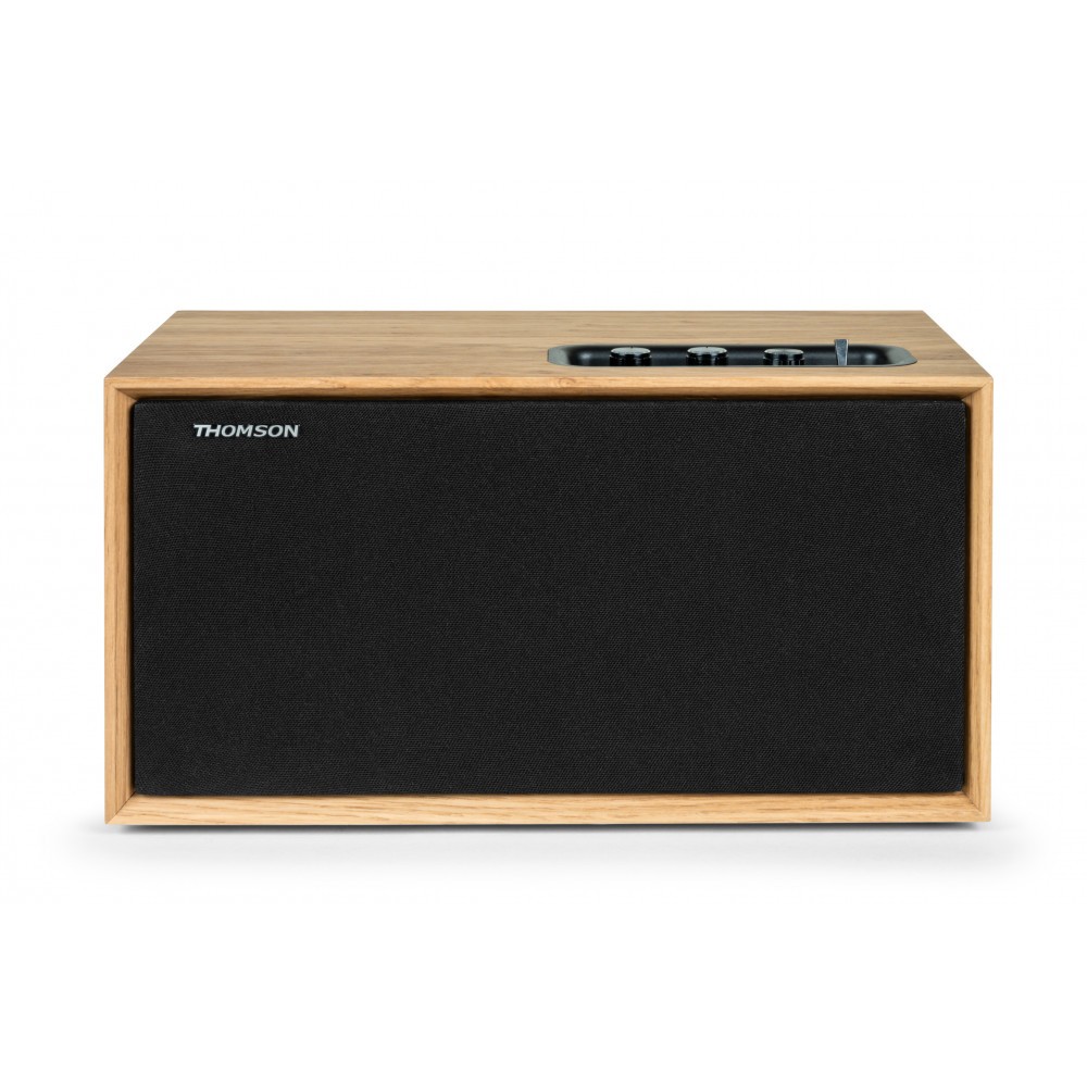 Enceinte Bluetooth 100W puissante et acoustique bois à façade interchangeable - 2