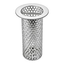 3in Commercial Floor Drain Strainer, 6in Tall with Carry Handle 316 Stainless...