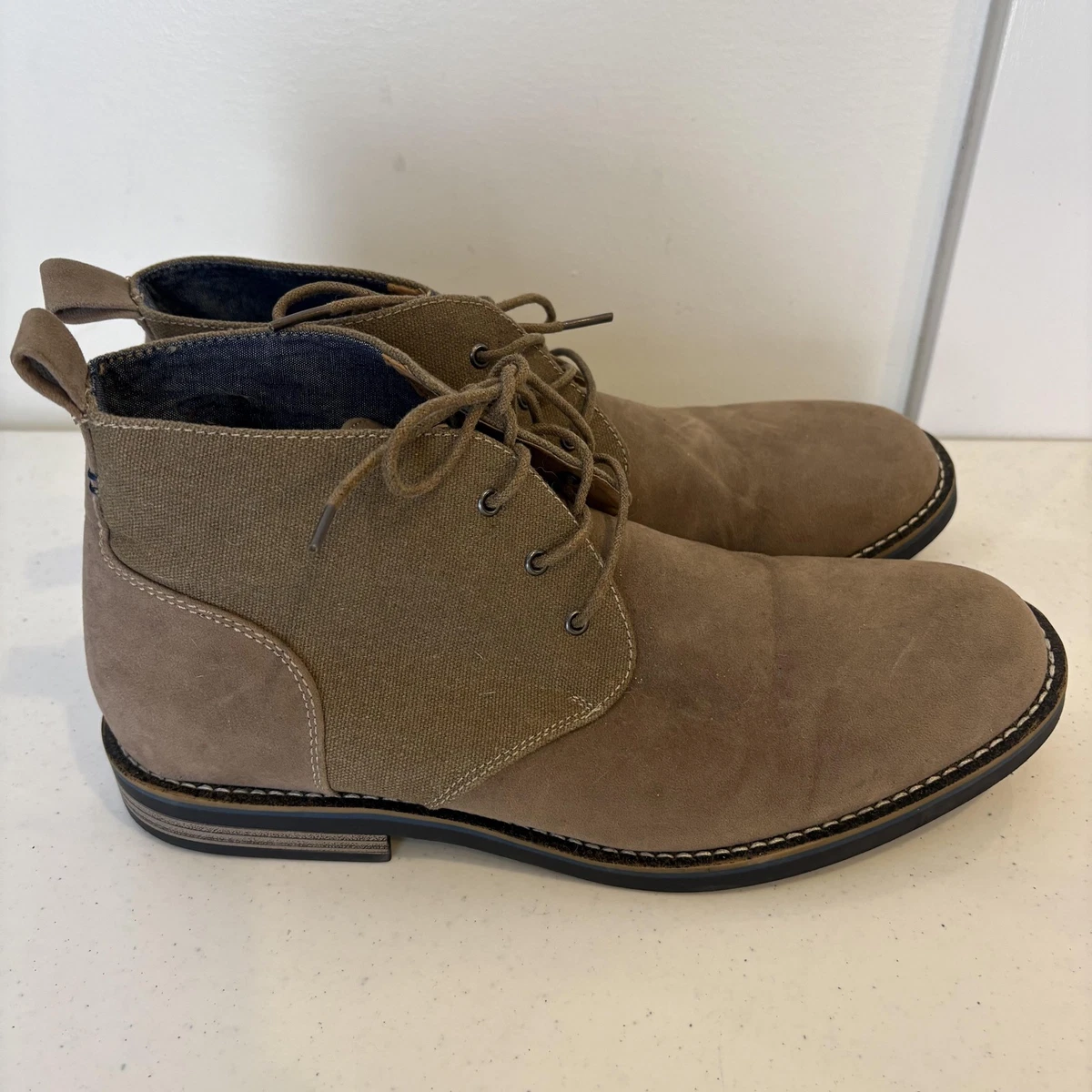 Robert Wayne Dark Suede Chukka Boots Robert Wayne Footwear Lace Up Boots for Men for Sale | Shop  main image 4