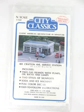 City Classics #401 N Scale Crafton Avenue Service Station NOS