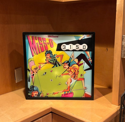 Williams ''Miss-O''  1969 - Pinball Wall Art  LED Backglass Arcade Decor