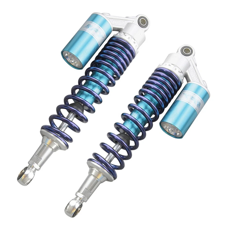 14.75" Air Rear Shock Absorbers Scooter Blue for Yamaha Suzuki Honda Kawasaki Foto 3 de 4