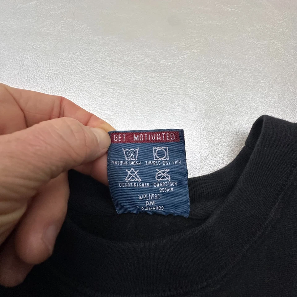 Sudadera De Colección The Landings Para Hombre Pequeña Negra Savannah GA Preppy Golf Desteñida Foto 4 de 4