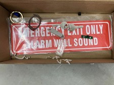 NEW DETEX EAX-500 EXIT ALARM GRAY W-CYL KA