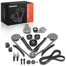 A-Premium 19x Timing Chain and Drive Belt Kit with Water Pump for Ford Lincoln