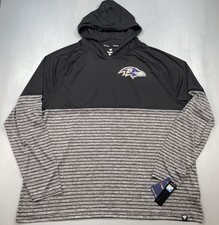 Baltimore Ravens Hoodie Mens 5XL Lightweight Stretch Peformance Shirt New Tags