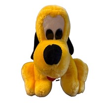 Vintage Disneyland Walt Disney World Pluto Dog 10" Plush Stuffed Animal Toy