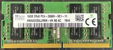SK HYNIX 16GB 2RX8 PC4-2666V-SE1-11 HMA82GS6CJR8N-VK STICK SODIMM LAPTOP