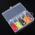 5pcs Towater Bionic Frog Lures with box Plastic Floating Soft Bait
